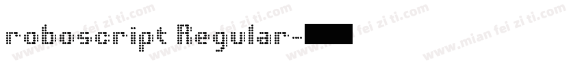 roboscript Regular字体转换